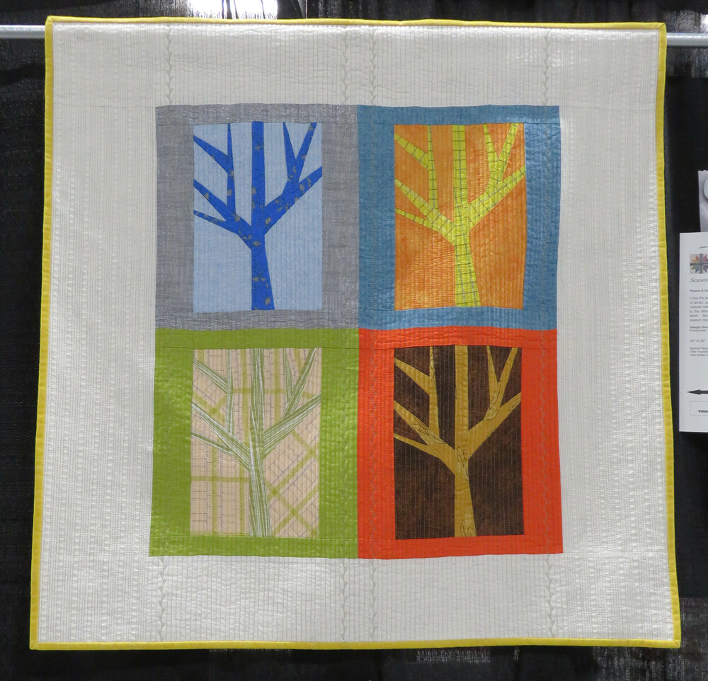 fine machine quilted - stationary